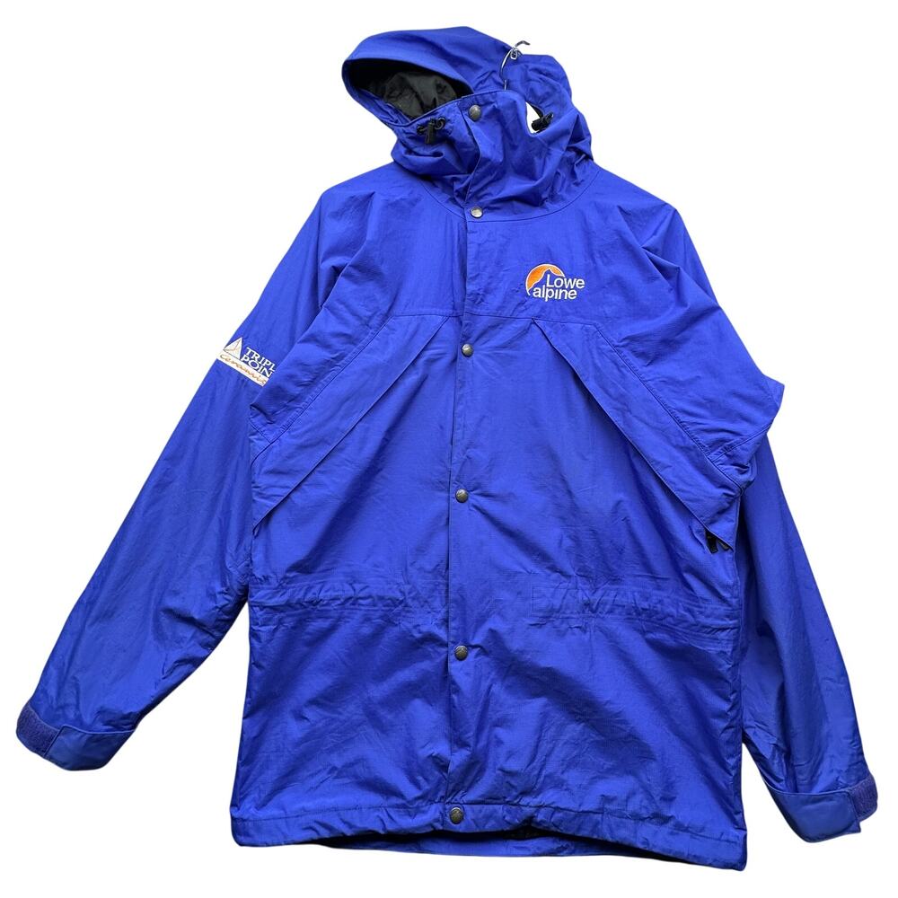 Lowe Alpine Triple Point Ceramic Mesh Lined Blue Ski Jacket Womens Small Zip